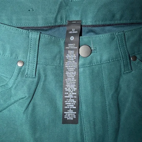 Men’s Lululemon Forest Green Straight Leg Pants - Picture 4 of 6